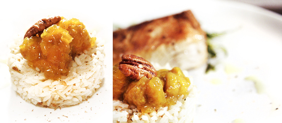 Chutney de banana ouro com curry