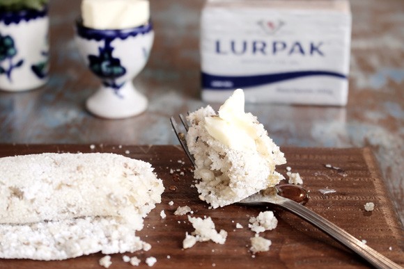 Tapioca enriquecida com manteiga Lurpak